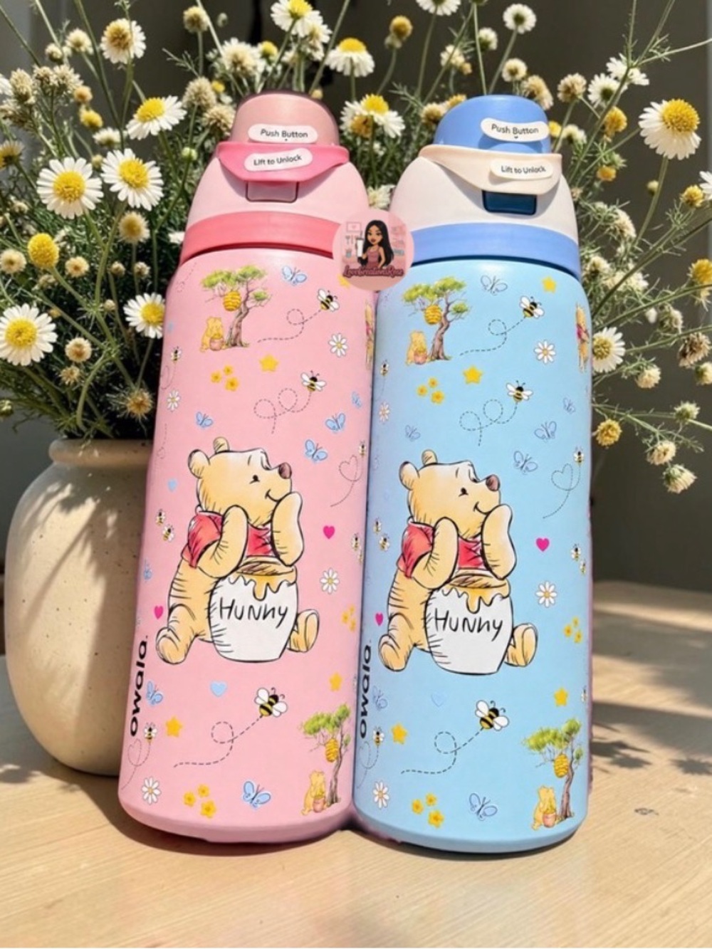 New 32 oz Owala Honey Bear Bee Water Bottle free sip